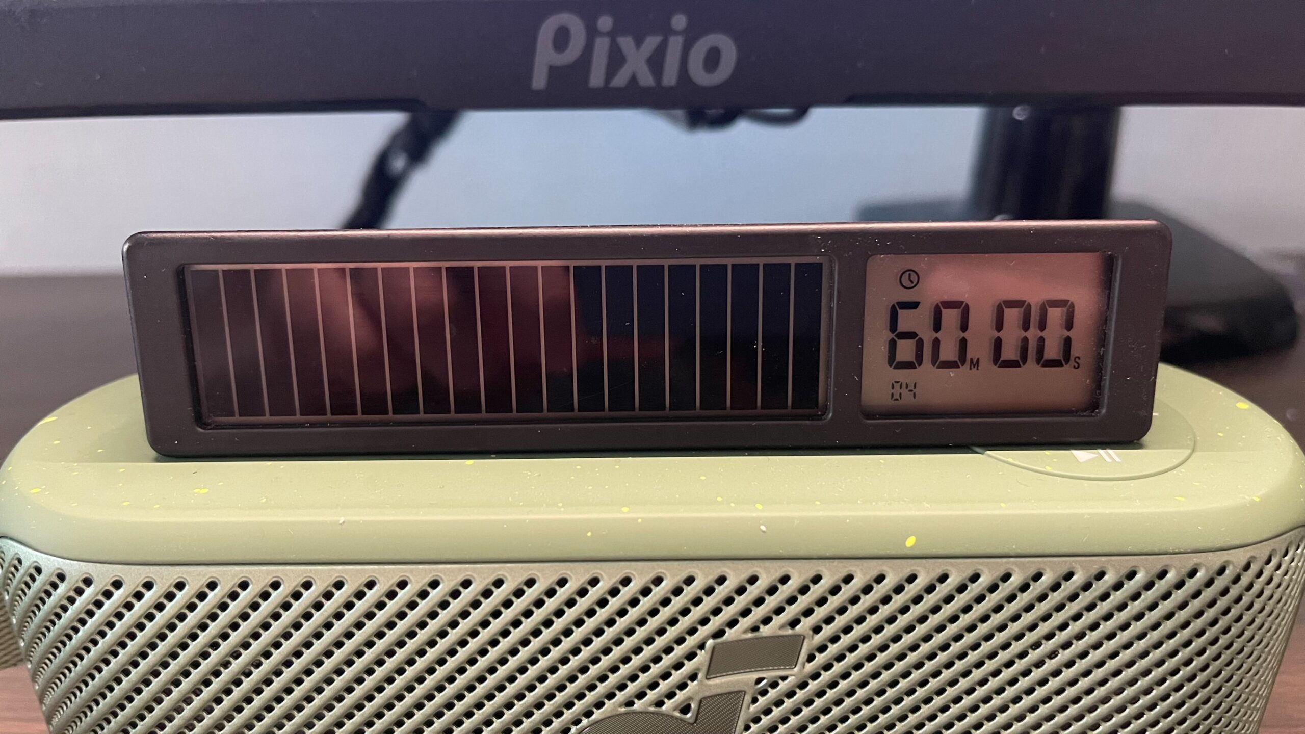 デスクにおいているバータイマー（正面）